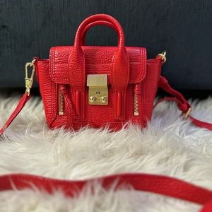 3.1 Phillip Lim Red Mini Pashli Leather Satchel